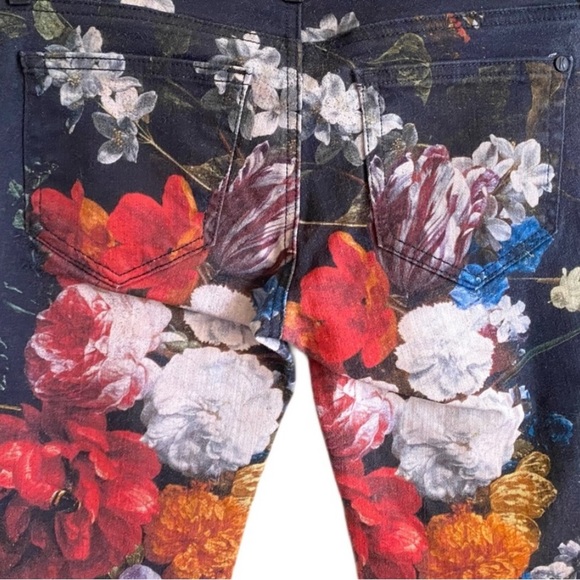 Koral Coated Floral Skinny Jeans for Anthropologie Size 26 - Picture 5 of 12